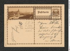Seite 1, Eingelegte Postakrte, Beilage 1 zu "Kuffern (ab 1930)" (NHMW-PRAE-BBB-57-Beilage-1)